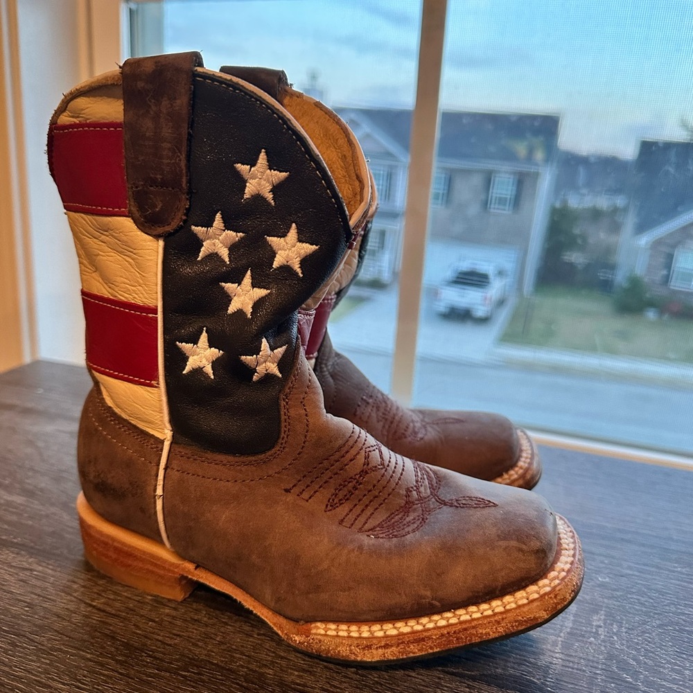 RedHawk Toddler Cowboy Boots with Stars and Stripes